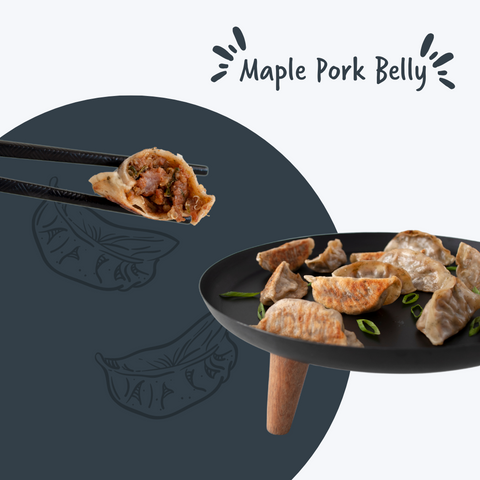 Maple Pork Belly Dumplings