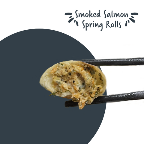 In-House Smoked Wild Sockeye Salmon Spring Rolls (4 rolls per pack)