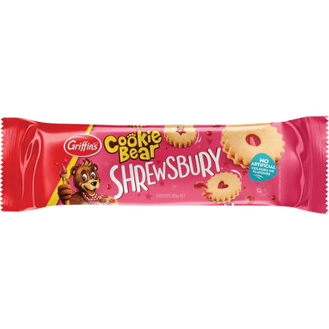 Griffin's - Shrewsbury Cookie Bear Biscuits 195g (Shipped frozen)