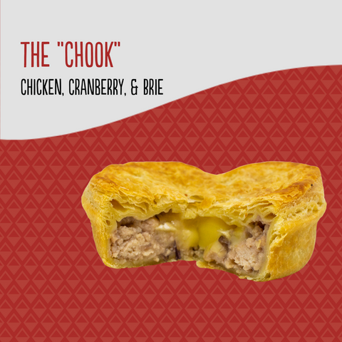 Chook Pie - Chicken, Cranberry & Brie