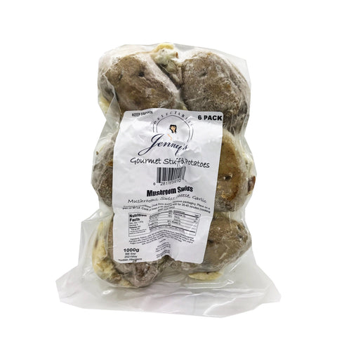 Jenny's Delectables - Mushroom Swiss Cheese- Stuff'd Potato - 6 pack