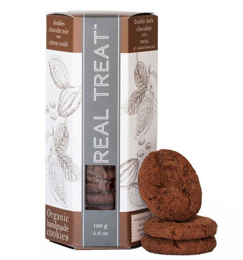 Real Treats - Top Shelf - Double Dark Chocolate with a Twist Cookies